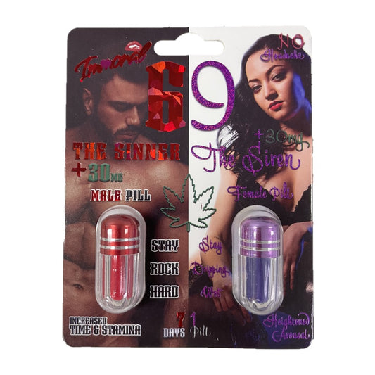 The Sinner & Siren 69 Him & Her 6 Pill Pack
