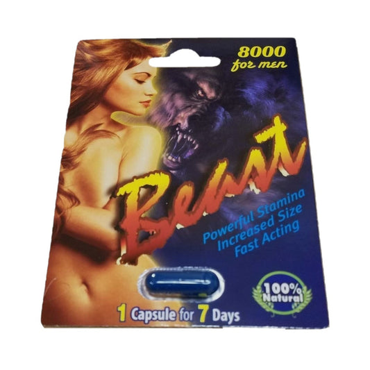 Beast 8000 5 Pill Pack