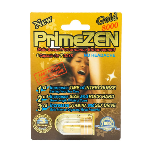 Prime Zen Gold 8000 5 Pill Pack