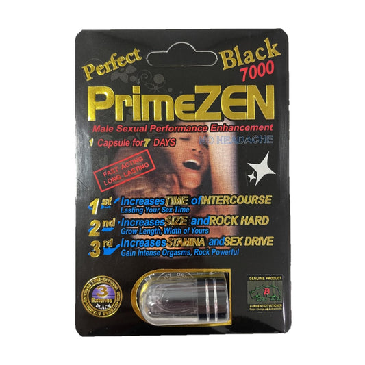 Prime Zen Black 7000 5 Pill Pack