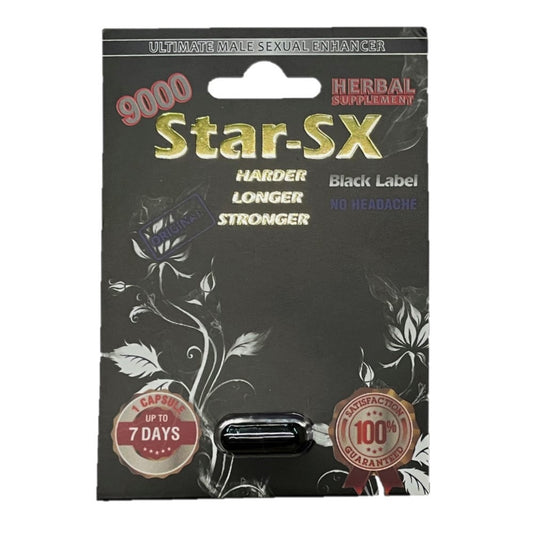 Star X Black 9000 5 Pill Pack