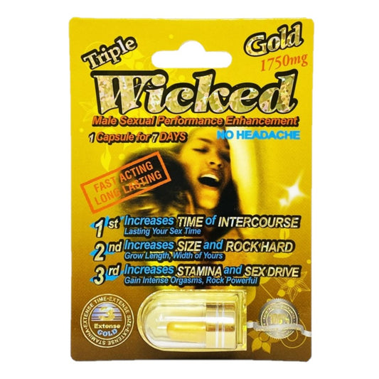 Wicked Gold 1750 5 Pill Pack